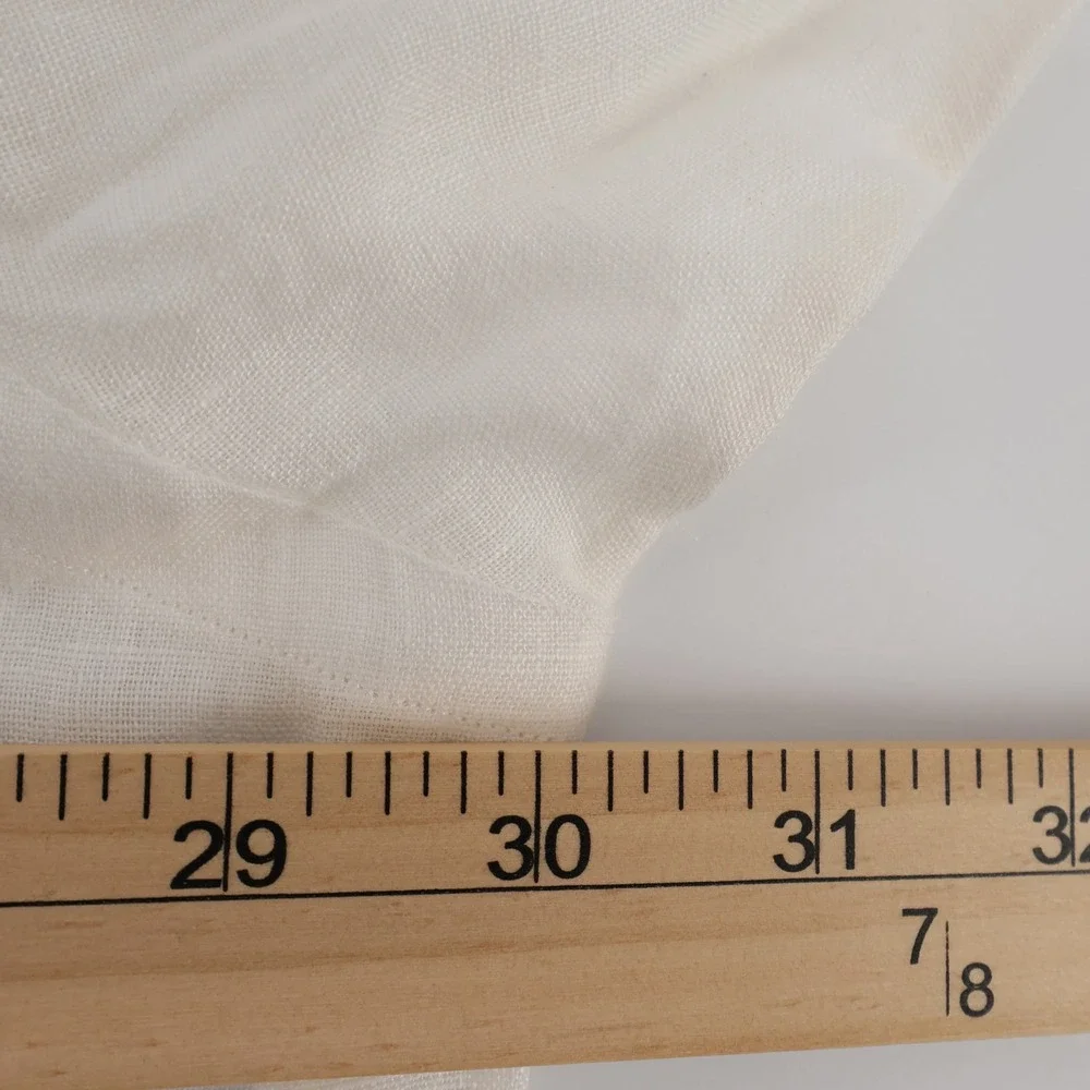 NEW Polo Ralph Lauren Linen Button Down Shirt White Long Sleeve Mens 2XLT